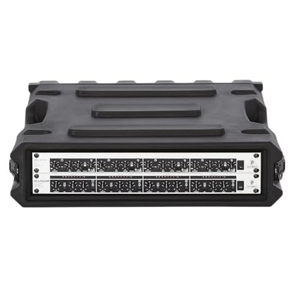Gator Cases Pro Series 2U Rack Case with Standard 19" Depth, Roto Molded Made in USA (G-PRO-2U-19) | Made in the USA Molded Hard Shell Front & Rear Threaded Rack Rails Side Carry Handles - size: 2U Rack Space, style: Standard - 19" Deep
