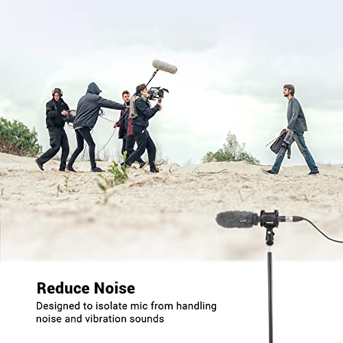 SmallRig Microphone Shock Mount Cold Shoe Pinch for Camera Shoe Boompole (Pack of 2) - size: 55x50x121mm (Pack of 2)