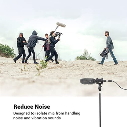 SmallRig Microphone Shock Mount Cold Shoe Pinch for Camera Shoe Boompole (Pack of 2) - size: 55x50x121mm (Pack of 2)