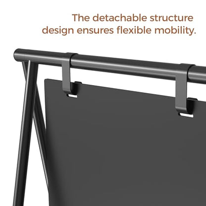 SELEAD Metal A-Frame Chalkboard No Assembly Required, 21"x44” Sandwich Sign | Premium Minimal Matte Black Frame Outdoor Indoor Swinging Sidewalk Board Pizarra for Business or Personal Display - size: 21"W x 44"H