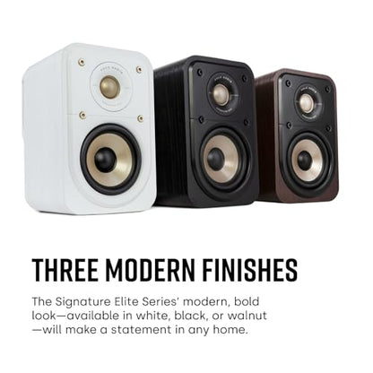 Polk Audio Signature Elite ES10 Surround Speakers, Pair, Elegant White - color: White, size: ES10