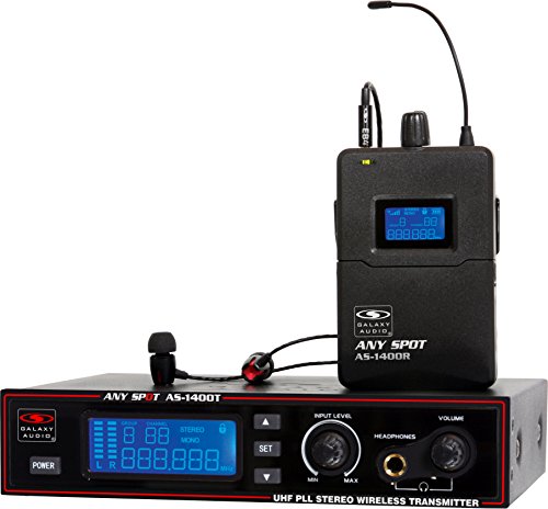 Galaxy Audio AS-1400 Wireless In-Ear Personal Monitor System, Code M (516 MHz - 558 MHz)