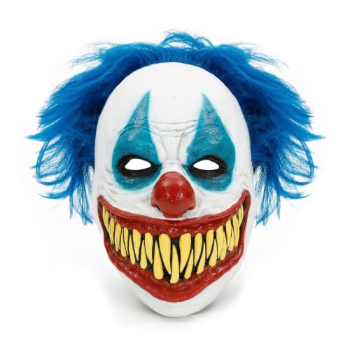 Halloween Mask for Adults, Scary Costume Mask for Halloween Party Cosplay - color: Blue Clown