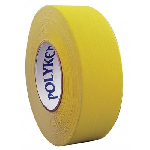Polyken 510 Rubber Premium Grade Gaffer's Tape, Yellow, 48mm x 50m - color: Yellow, size: 48mm x 50m