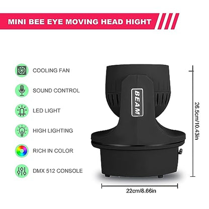 8x15W Spider Moving Head Light LED 6x15W Mini Bee Eye Moving Head DJ Light, 90W LED RGBW Stage Light