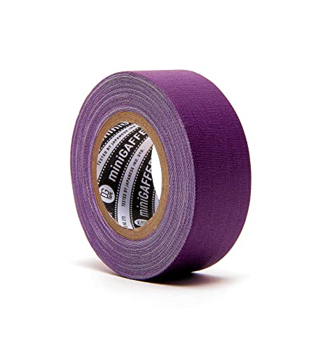 DGTAPE 1in X x 11ya - Purple Violet Mini Gaffer Tape. Medium Grade. No Residue. UV Blacklight Tape. Micro for Social distancing + Marking Floor. Write on Surface (trueGAFF25/9/V - 1inX11ya) - color: Purple, size: 1in X 11ya