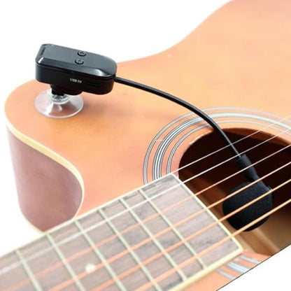 Tangxi 2.4G Wireless Instrument Microphone,360° Rotation Clip on Instrument Microphones Pickup System, Full Directional Condenser Mic for Saxophone Guitar Violin Cello Accordion