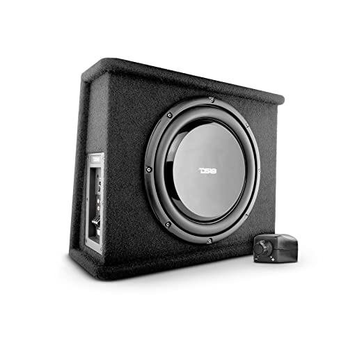 DS18 SB10A 10" Shallow Subwoofer Enclosure with Built in Amplifier – Car Audio All in One Amplifier and Subwoofer Bass Package 700 Watts Power – Great Stealth Car Subwoofer in Box with Amp - style: 10-Inch