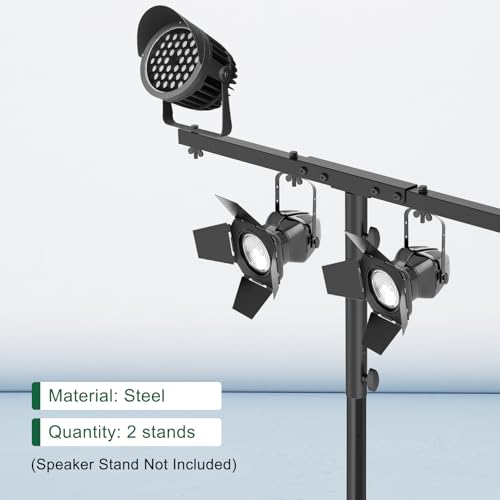 DJ Light Stand T-Bar Cross Bar with Extended Pole Mount, Set of 2 - size: Set of 2