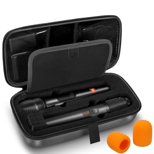 Microphone Case for JBL Wireless 2 Mic System, with Mic Covers (CASE ONLY) - color: Upgrade-Grey