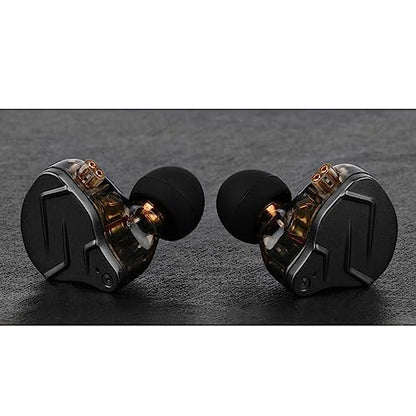 Linsoul KZ ZSN PRO X 1BA+1DD Hybrid Driver IEM HiFi Wired Earbuds | Metal HiFi in-Ear Monitor with Detachable Recessed 2Pin Cable, Zinc Alloy Panel, without Mic, Grey - color: Grey, style: Without Mic
