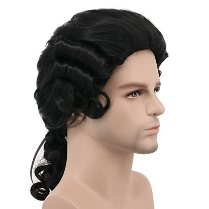 karlery Women and Men Long Wave Black Wig Halloween Costume Wig Anime | Cosplay Wig - color: Black