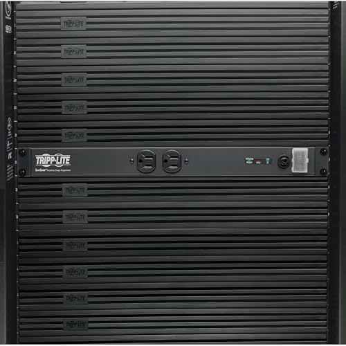 Tripp Lite 12-Outlet Rackmount PDU Isobar Surge Protector Power Strip, 15A, 3840 Joules, 15ft Cord with 5-15P Plug, 1U Rack-Mount, Lifetime Manufacturer's Warranty & $25,000 Insurance (ISOBAR12ULTRA) - size: 15 Amps, style: Premium Surge Protection
