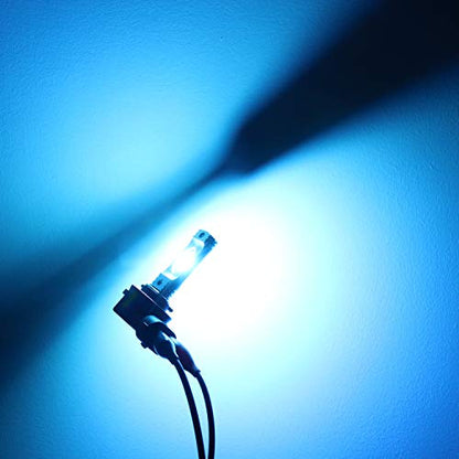 Alla Lighting 3800lm PGJ13 898 881 LED Bulbs Fog Lights or DRL, 8000K Blue Xtreme Super Bright 889 886 888 894 896 881X 881L H28 ETI-SMD 12V Replacement - color: 8000K Blue