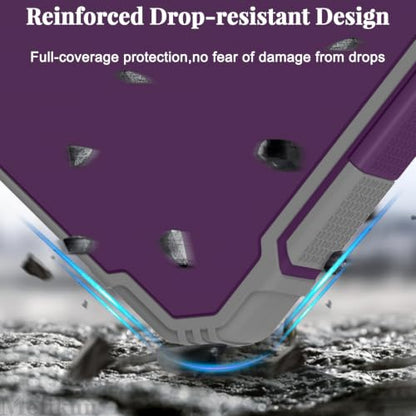 Meiikun Clipboard with Storage, Rugged Shockproof Protective, Internal Pen Pouch & Metal Clip, Heavy Duty Plastic Clip Boards 8.5x11, High Capacity Contractor Folder for School Office (Tomato Purple) - color: Tomato Purple