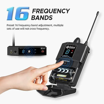 D Debra Bodypack with Earphone Only Suitable for ER-280 Wireless in Ear Monitor System, Can Not Be Used Alone (Only 1 Receiver) - size: Only 1 Receiver