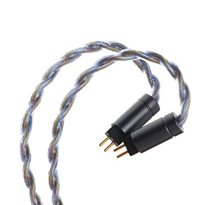 Linsoul Tripowin Zoe 4-Core Hybrid Litz IEM Upgrade Replacement IEM Cable - size: 2pin, style: 4.4mm