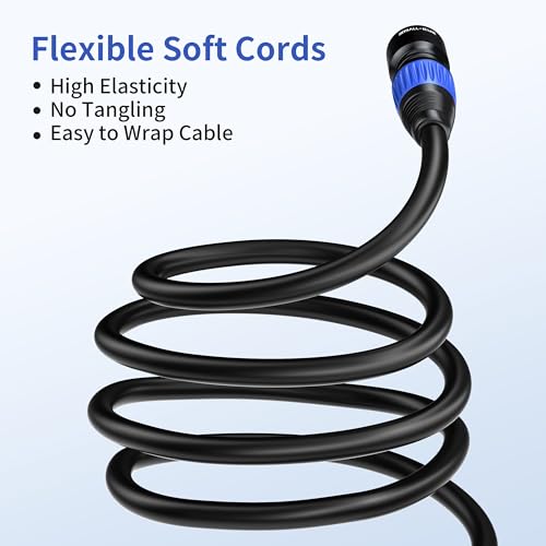 SMALL-EYE 5 Pin DMX Cables 3 ft 2-Pack, 4-Core Male to Female - size: 3 feet -2 Packs