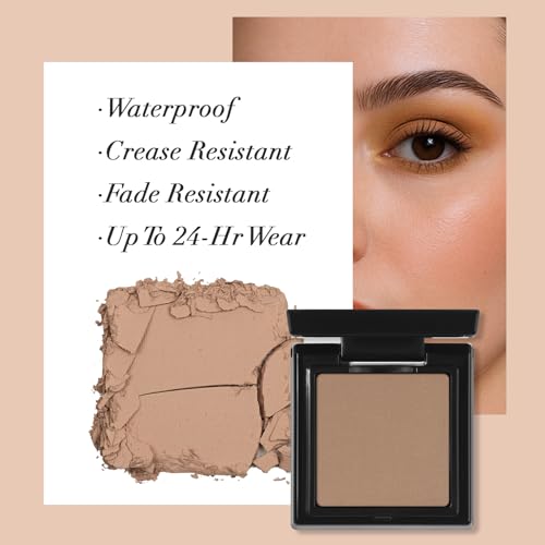 UCANBE Caramel Brown Single Eyeshadow Palette, Mini Matte Eye Shadow Powder, Highly Pigmented Professional Long-Lasting Waterproof Makeup Pallet for Daily Wear, Natural Looks & Smokey Eyes - color: 23 Caramel Brown