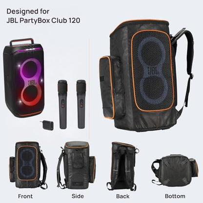 JBL PartyBox Club 120 Backpack Speaker Cover Compatible with JBL PartyBox 120（2024），Portable Speaker Carry Case(Bag Only)