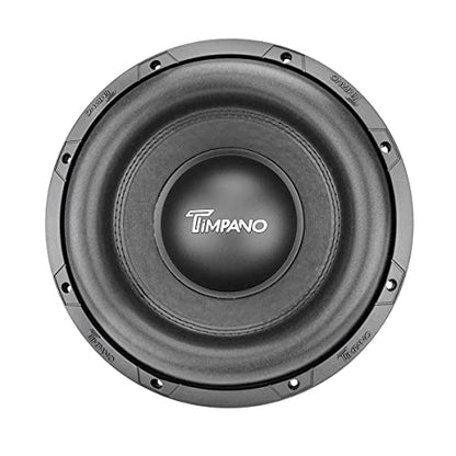 Timpano 12 Inch Subwoofer D4 1200 Watts Max Power Dual 4 Ohm, Subwoofer Car Audio 12 Inch 14 mm Xmax, TPT-T1000-12 D4, 2.4 in Voice Coil, Deep Low Tones Sub Woofer for Car Audio Systems (Single)