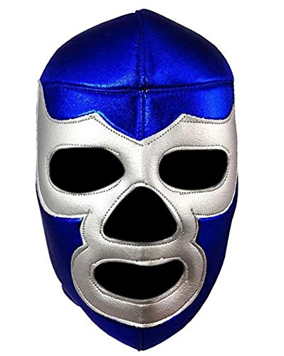 Del Mex Lucha Libre Adult Luchador Mexican Wrestling Mask Costume - color: Blue Demon