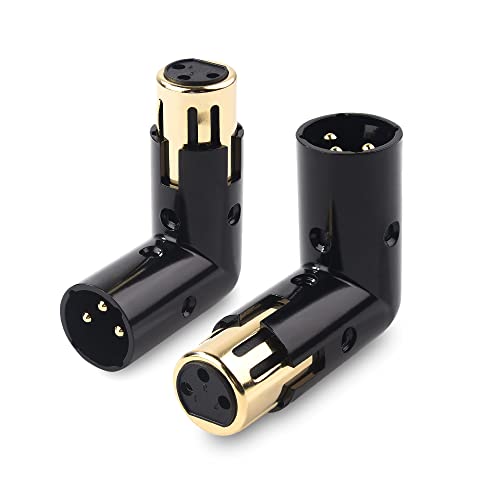 Cable Matters 2-Pack Adjustable Angled XLR Adapter, Male to Female
