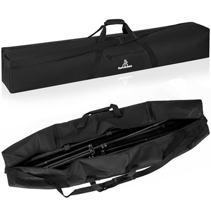 TORIBIO Tripod Carrying Case, 49x8x8in Heavy Duty Tripod Bag with Shoulder Straps and Handles, Multifunctional Monopod Case for Music Stand, Lights, Speakers, Cameras, Booms, Microphone Stands - size: 49 x 8 x 8 in