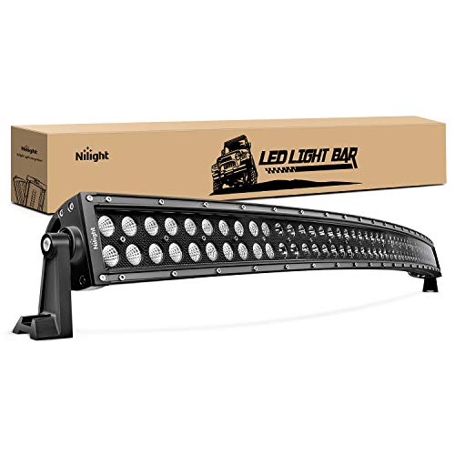 Nilight - 71015C-A 50Inch 288W Curved LED Work Light Driving Fog Lamp LED Light Bar Offroad Lighting for SUV UTE ATV Truck 4x4 Boat, 2 years Warranty - size: 50Inch Curved Light Bar