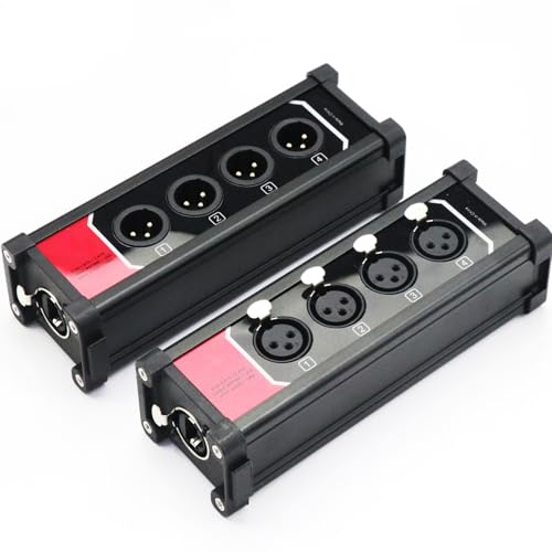 BestParts 4 Channel 3-Pin XLR Male and Female to Ethercon Box Extender - style: Male and Female Box
