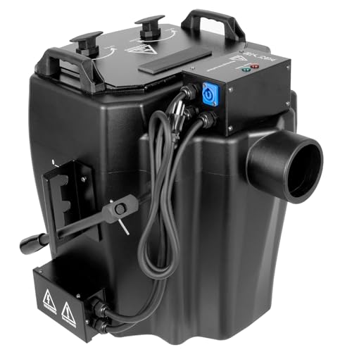 4000W Professional Dry Ice Machine, Heavy Duty Low Lying Fog Machine with 5 Gallon Tank & Manual Control, Creates Dense Ground Fog for Large Stage, Wedding, Party, Haunted House, Halloween Effects - size: 5 Gallons - 4000W