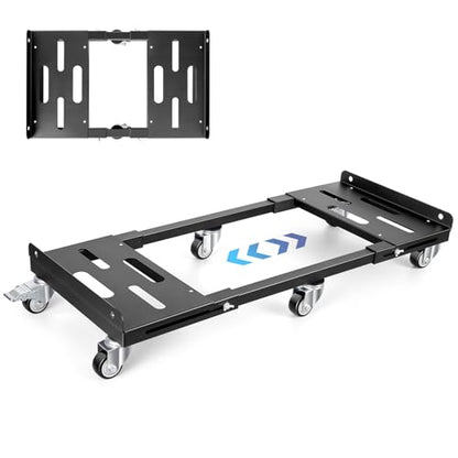 KEDSUM 2000LBS Heavy Duty Moving Dolly with 6 Swivel Wheels, Furniture Dolly with 100% Thicken Steel Frame, Expandable Appliance Dolly Cart Up to 43.6" Wide, All Terrain Used for Building Materials - size: 2.5“ wheel