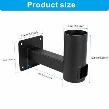 Slip Fitter Adapter, 90 Degree Wall Mount Bracket ,2-3/8 inch Light Fixture Mounting Bracket,Tenon Adaptor for Outdoor Commercial Street Light,Parking Lot Lights,Shoebox Light Fixture