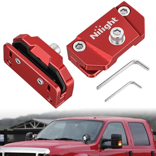 Nilight LED Light Bar Mounting Bracket 2PCS Universal Hood Pods Clamp, Red - color: Red