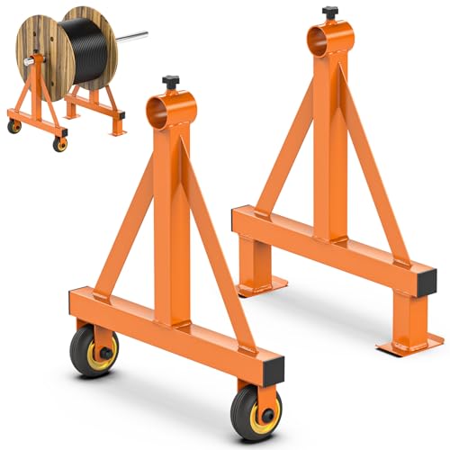 Wire Spool Rack Portable Cable Caddy Steel Wire Spool Holder