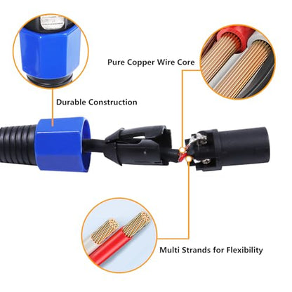 HBU 30 Feet Pack of 1 SpeakOn to XLR Female Cable - 1pc 30FT Microphone Audio Jack Speak-On Type Male Plug to 3 Pole XLR Extension Wire - Pro Mic 3 Pin Connection with Twist Lock - size: 30ft. - 1pc