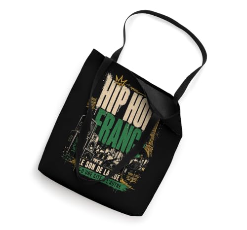Hip Hop France Green Gold Speaker Fan Le Son de la Rue Tote Bag