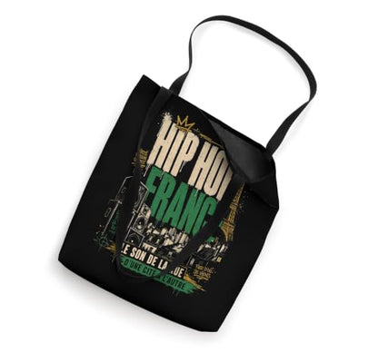Hip Hop France Green Gold Speaker Fan Le Son de la Rue Tote Bag