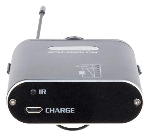VocoPro IEM-DIGITAL-12 - Professional Digital Stereo/True Dual Mono In-Ear Monitor, Black