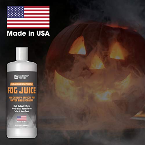 Fog Juice - Fog Machine Fluid | High Density (32 FL OZ / 1 Quart) Manufactured In USA – Perfect for 400 Watt to 1500 Fog Machines Produces Long Lasting High Density Fog for Water Based Foggers - size: 32 fl oz - High Density