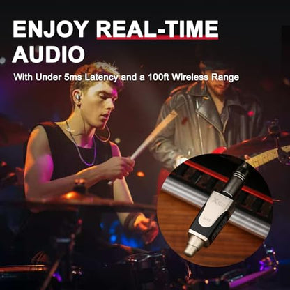 Xvive U45R2 Wireless in-Ear Monitor System with Two Receivers (5.8 GHz) - size: U45R2