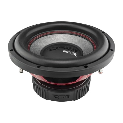 DS18 GEN-X104D Subwoofer in Black - 4 Layer Black Aluminum Voice Coil, 10", 800W Max Power, 400W RMS, Dual 4 Ohms, DVC - Powerful Car Audio Bass Speaker (1 Speaker) - style: 10-Inch