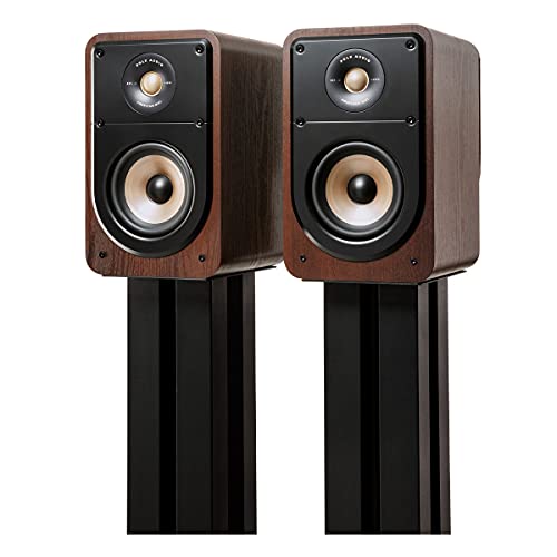 Polk Audio Signature Elite ES15 Bookshelf Speaker Pair, Contemporary Walnut - color: Walnut, size: ES15