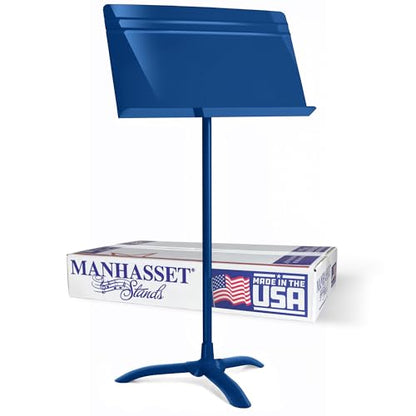 Manhasset 48 Blue Symphony Music Stand for Sheet Music - color: Blue, Glossy, size: Pack of 1