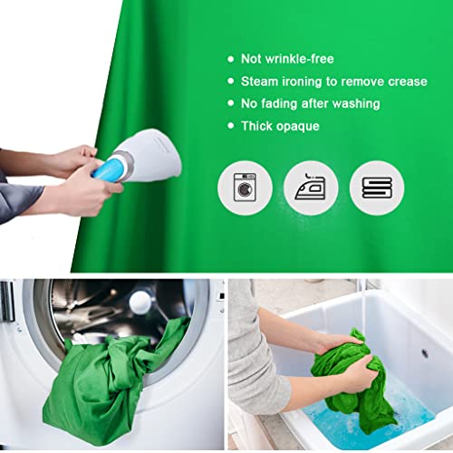 10X12ft Green Screen Backdrop for Photography, LCUIRC Chromakey Polyester Collapsible Greenscreen Background for Streaming, Photography, Zoom Meeting, Video Editing, Podcasting - color: 10x12ft Green