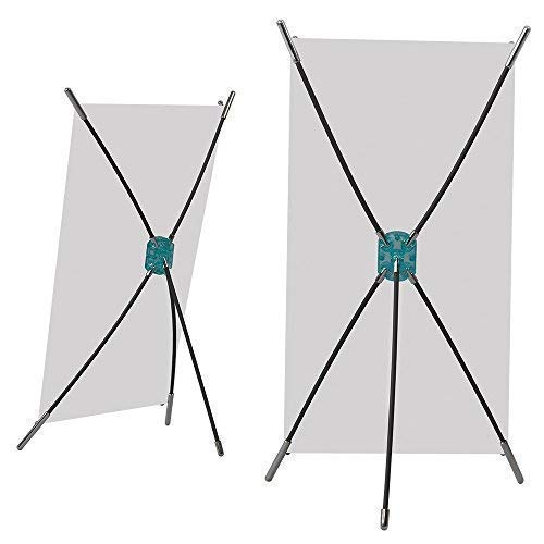 Vispronet Mini Desktop X-Banner Stand – Fits 9.8in x 15.7in Graphics, 5-Piece Vertical Banner Stand for Countertops and Tables, Trade Show Supplies for Promotional Events or Retail Displays - size: 5 pieces
