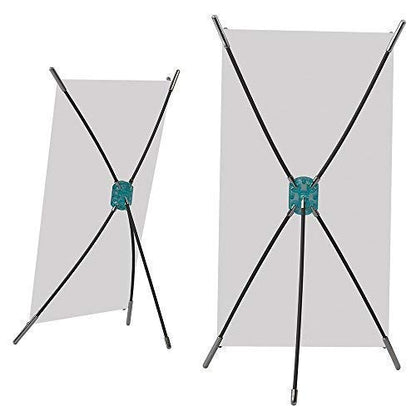 Vispronet Mini Desktop X-Banner Stand – Fits 9.8in x 15.7in Graphics, 5-Piece Vertical Banner Stand for Countertops and Tables, Trade Show Supplies for Promotional Events or Retail Displays - size: 5 pieces