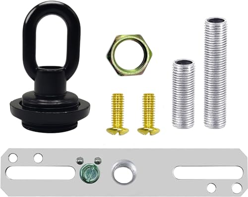 ECUDIS Light Fixture Cross Bar Kit, Black, Pack of 1 - color: Black, size: Pack of 1