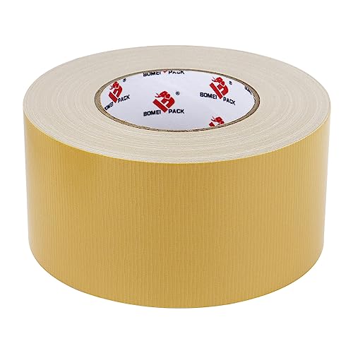 3 Inch Tan Brown Duct Tape Waterproof,Heavy Duty,3 Inch x 60 Yards,9 Mil Industrial Grade Light Brown Duct Tape,No Residue,Strong,Flexible and All Weather,Professional for Indoor & Outdoor Use - color: tan