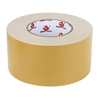 3 Inch Tan Brown Duct Tape Waterproof,Heavy Duty,3 Inch x 60 Yards,9 Mil Industrial Grade Light Brown Duct Tape,No Residue,Strong,Flexible and All Weather,Professional for Indoor & Outdoor Use - color: tan